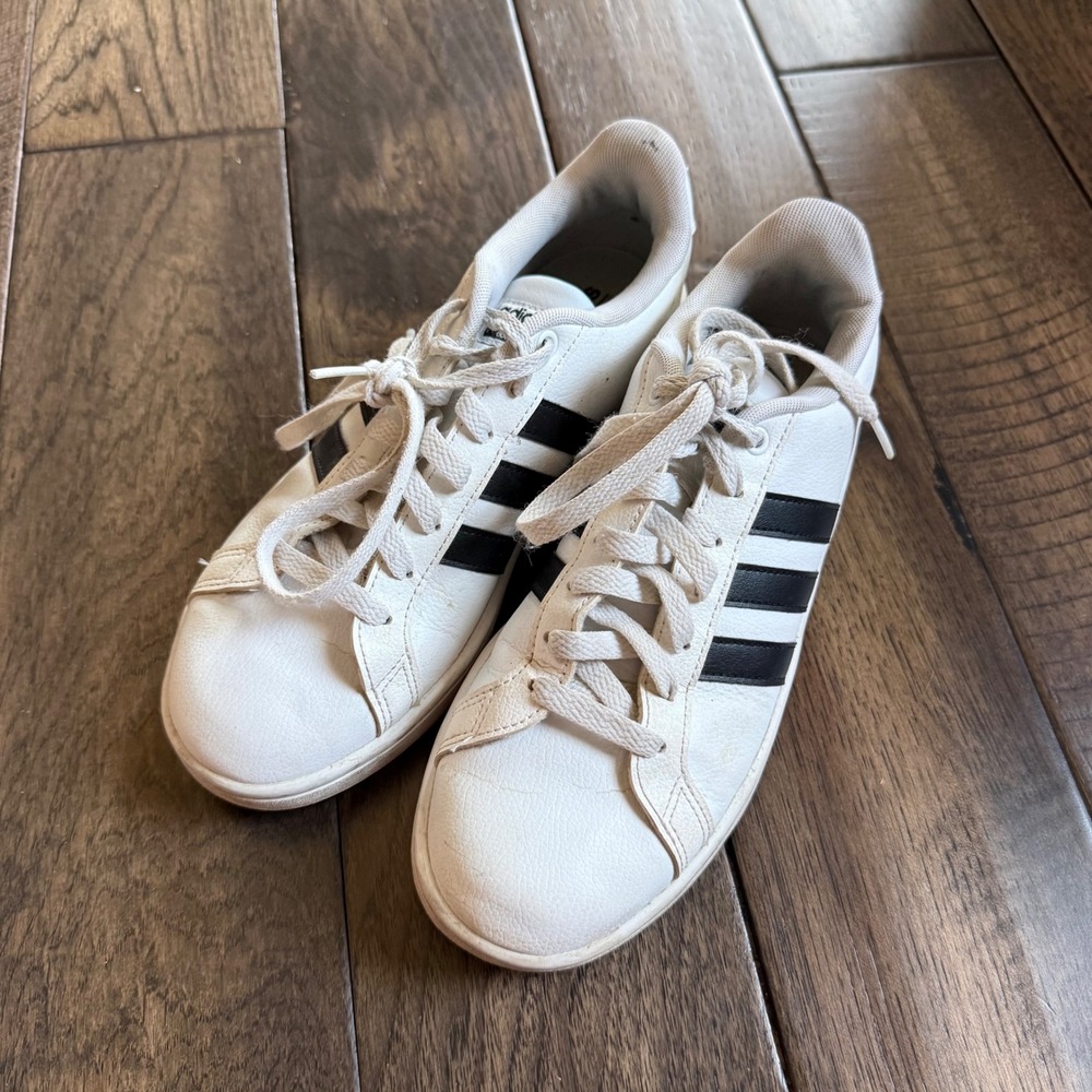 Adidas Cloudfoam Advantage Mens White Black Sneakers AW4287 US 8.5